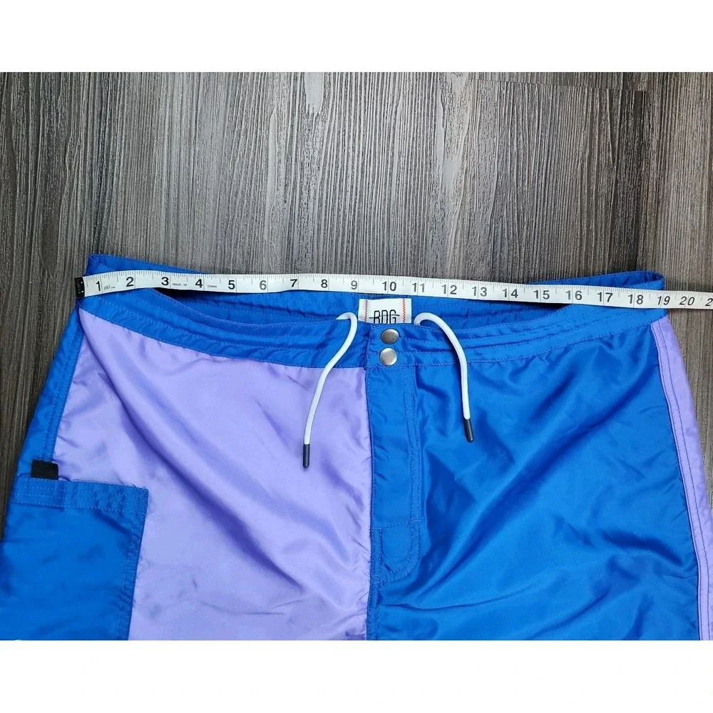 Urban Outfitters BDG Men's Colorblocked Board Short Large Purple Blue